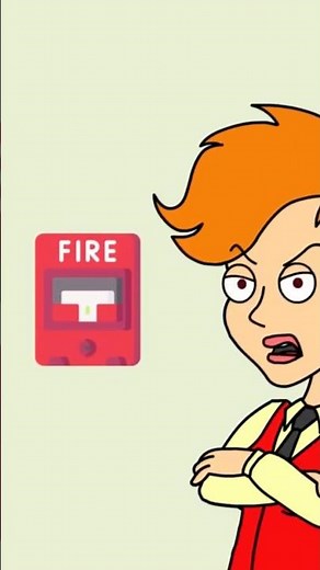 Bob Tries to Pull the Fire Alarm #animation #funny #cartoon #caillou #goanimate