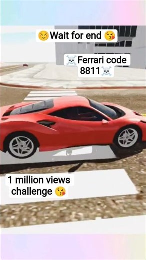 "when I drive a Ferrari ☠️ wait for end 🎮" #shorts #challenge #ferrari