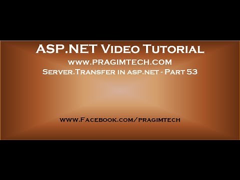 Server Transfer in asp.net Part 53