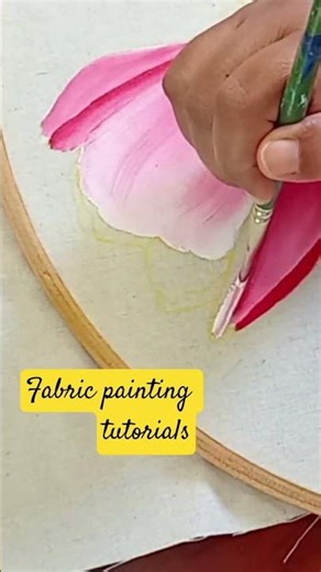 Tulip Painting | Fabric Painting Tutorial