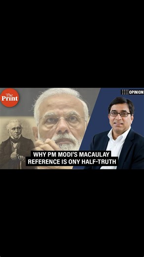 7.6K views · 78 reactions | Did English language create captive minds? 'PM’s Macaulay reference is only half-truth', argues Ashutosh Varshney, Sol Goldman Professor of International Studies and the Social Sciences and Professor of Political Science at Brown University, in this week's column for ThePrint. Watch the full video here: https://youtu.be/9SqEvlE3iec #english #language #modi #macaulay | ThePrint | Facebook