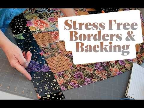 Quilt Borders & Backing: Measuring made easy! Square up quilt corners two ways.