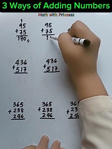 22K views · 242 reactions | 3 Ways of Adding Numbers #math #mathereview #mathwithprincess #mathviral #mathtutor #mathematics #learningisfun #mathreview #3waysofaddingnumbers | Math with Princess | Facebook