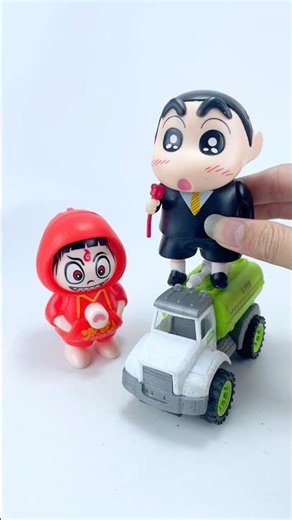 Satisfying Unboxing and Review Shin-Chan Car Fun ASMR Video #shorts #shinchan #toys