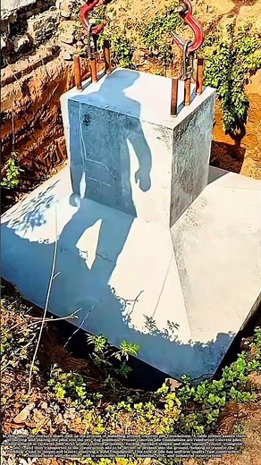 Installing Precast Concrete Foundation Piles#workers #building #skills