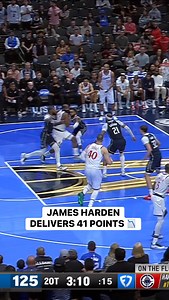 James Harden powers to the rim for 41 PTS! 🍿 | NBA