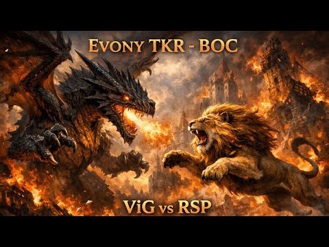 Evony TKR BOC - ViG vs RSP - Crazy high scores !!