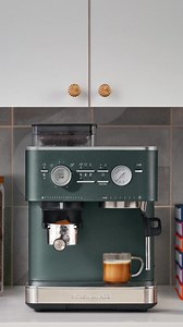 An espresso machine that looks as good as the drinks it makes. Welcome home the espresso collection by KitchenAid. | KitchenAid | Facebook