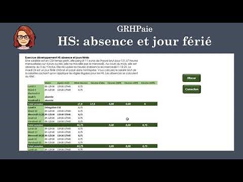 Solved exercise - Overtime, public holidays and absences