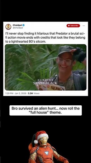 Predator movie end credits look hilarious