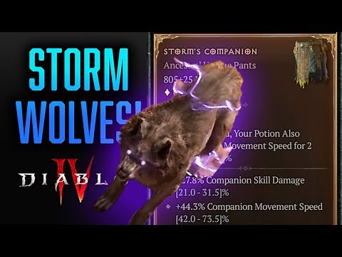 Diablo 4: Unleash Lightning Wolves with UNIQUE Storm's Companion Pants!