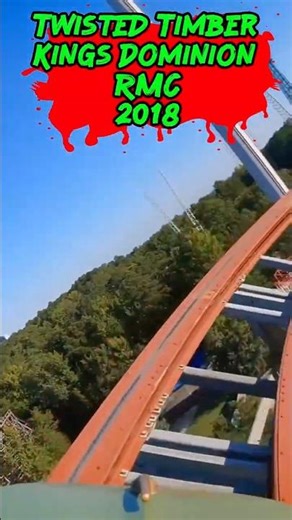 Non-Stop Airtime! Twisted Timbers POV – RMC Hybrid at Kings Dominion