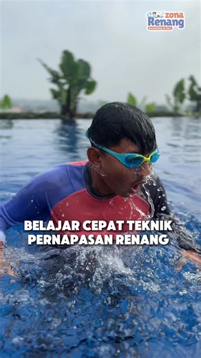 Perhatikan teknik pernapasan renang ini, ada 4 tahapan yang dapat kamu lakukan sebagai bentuk latihan bagi para pemula: 1. Holding breath 2. Blow Bubble with mouth 3. Blow Bubble with nose 4. Kicking with blow bubble #berenang #blowbubbles #swimm #swimlessons #fyp