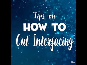 How I Cut My Fusible Interfacing