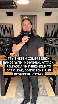 Try these 4 compression bands with individual attack and release to get clear and consistent vocals