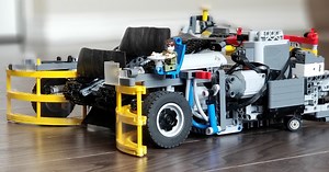 this LEGO roomba vacuum cleaner sweeps up all that untidy LEGO