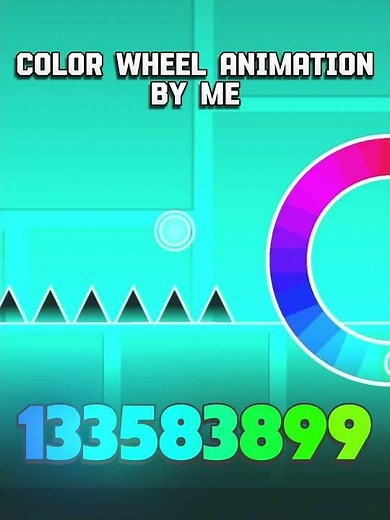 Color Wheel - Geometry Dash Animation by FeWi #viral #fyp #aa23 #animation #geometrydash #cbum