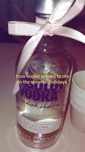 How Vodka Speaks to Me in the Summer Holidays