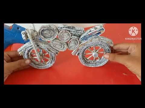 How to make paper bike#papercraft#craftyhome #craftideas #