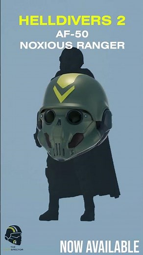 Helldivers 2 AF 50 Noxious Ranger Helmet 3D STL #helldivers2 #cosplay #3dprinting