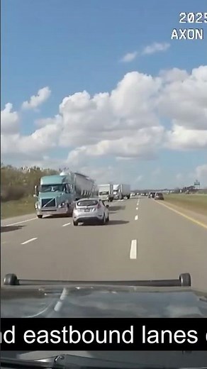 High Speed Police Chase Ends In Wrong Way Crash! #shorts