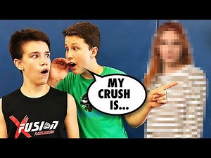 Crush Reveal Backflip Challenge Bryton vs Ethan - Loser Reveals Crush