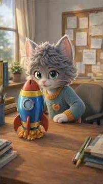 小貓只是想要一個望遠鏡，但事實總是出乎意料😿 #shorts #animation