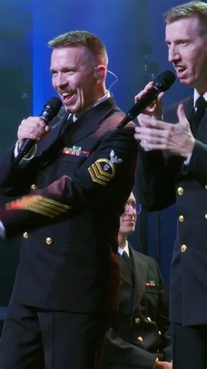 U.S. Navy Band on Instagram: "Enjoy our rendition of the timeless sea shanty, Roll the Old Chariot. You can catch members of the Sea Chanters live today at 2:15 p.m. and tomorrow at 7:25 p.m. at the Barbershop Harmony Society (@barbershopharmonysociety ) Convention in Pasadena. #seashanty #navyband #vocalist #america250"
