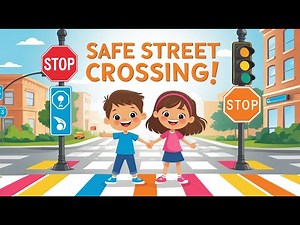 🚦 "Stop, Look, Listen! How to Cross the Street Safely | Fun Safety Tips for Kids"