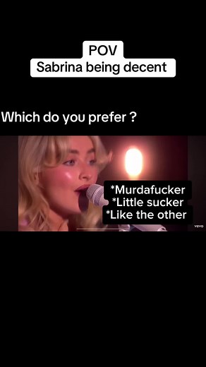 Which Sabrina Carpenter Clean Version Do You Prefer? #Trending