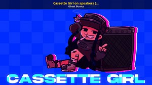 Cassette Girl on speakers [SKIN] Mod for Friday Night Funkin' | FNF Mods