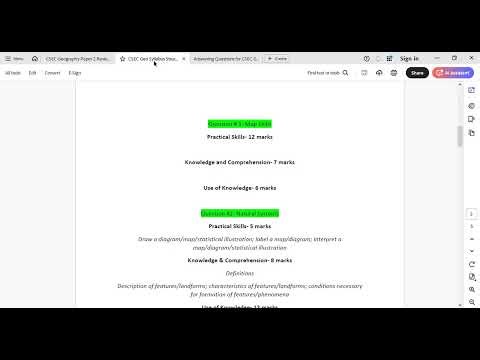 CXC CSEC Geography Paper 2 Review