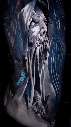 Ronnie Radke's NEWEST TATTOOS on the sides, chest & upper back made by @kamilmocet (IG, 2025-26)
