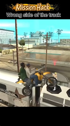 Mission Hacks, Wrong side of the track GTA SA #cj #gtasanandreas #gameplay #shortsfeed
