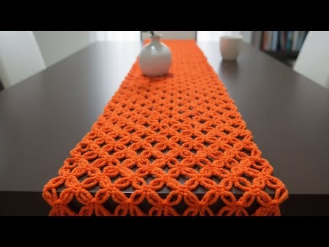 Modern Crochet Table Runner 🧶 | Şık & Kolay Tığ İşi