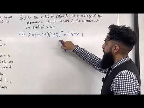 Pure Maths EQ - Exponential Modelling and Logarithms - Question in Context