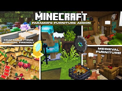 Faramir's Cottagecore Furniture Addon for Minecraft PE/Bedrock 1.21 NEW 250+ Aesthetic items