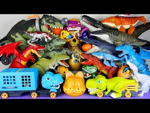 Jurassic World Unboxing Review Asmr Colorful Dinosaur T-rex Mosasaurus Triceratops Spino Giga Raptor