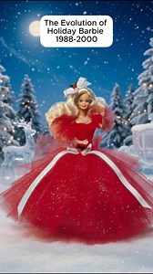66K views · 1.7K reactions | The evolution of Holiday Barbie from 1988 to 2000. ✨ From that original 1988 red gown to the stunning millennium collection, every year brought pure magic under the tree. Which year was your first Holiday Barbie? Drop the year in the comments. #HolidayBarbie #80sKids #90sNostalgia | RetroBlonde075 | Facebook