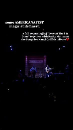 Just a snippet of a truly special evening tonight at @citywinerynsh celebrating Nanci Griffith 🌟 | Americana Music Association