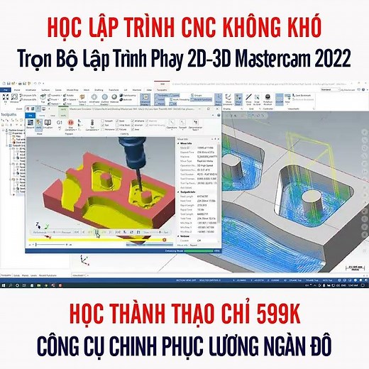 Trọn Bộ Khóa Học Mastercam 2022 - Mastercam 2023