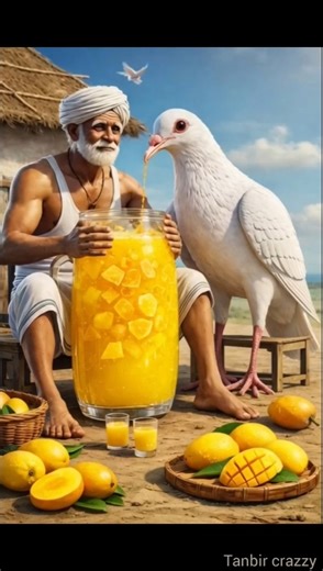 The Farmer & The Pigeon 😢 | Emotional Mango Juice Story | Moral Short #Shorts