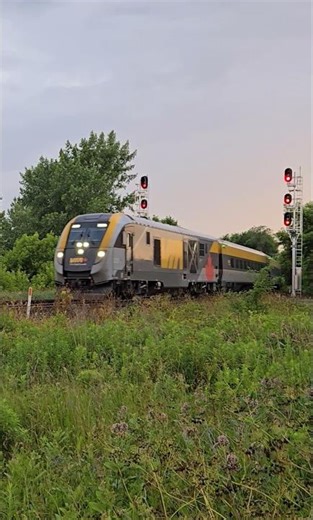 TRAINS SHORTS Via Rail Venture Trainset at St Henri on Cool Trains in Montreal YouTube Channel
