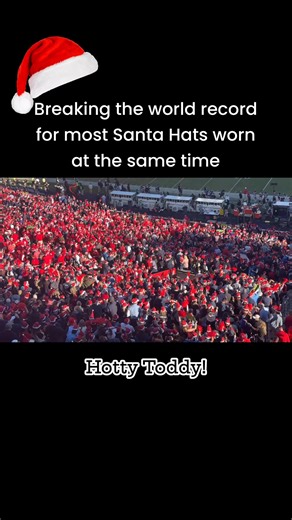 Breaking the Santa Hat wearing world-record #HottyToddy #CFP #OleMissFootball | Hotty Toddy - Loving Oxford, MS, and Ole Miss