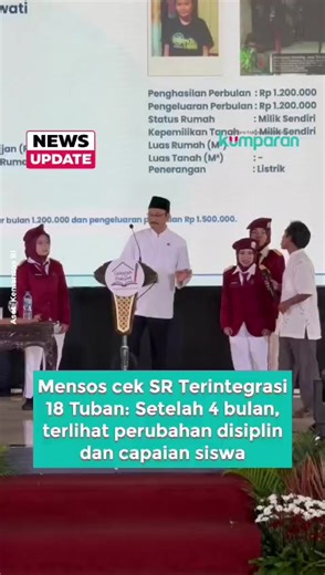 Sekolah Rakyat Terintegrasi di Tuban: Hasil Nyata