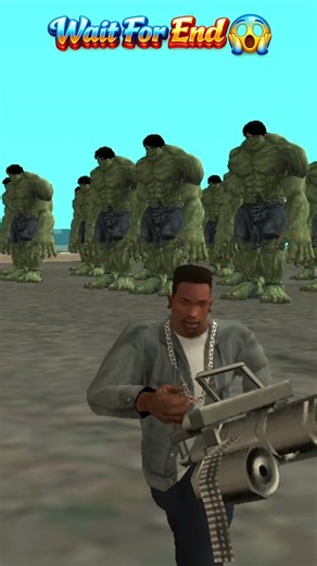 Dhurandhar CJ 🥶 vs Hulk Army 💚🔥 Who Wins? 😳💀 #shotrs #gtasanandreas