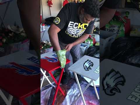 How To do Epoxying of the tv tray table