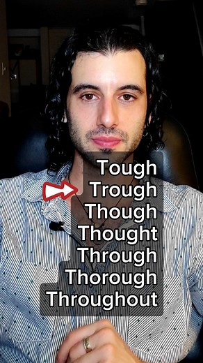 Solaris English with William Alachiotis on Instagram‎: "English pronunciation is tough, but not as tough as pronouncing ‘thorough’. Don’t be a ‘thorough’ pain in the neck, learn how to say it right! 😜 Tough: /tʌf/ Trough: /trɒf/ Though: /ðəʊ/ Thought: /θɔːt/ Through: /θruː/ Thorough: /ˈθʌrə/ Throughout: /θruːˈaʊt/ #EnglishLearning #IELTS #Vocabulary #AdvancedEnglish #LearnEnglish #EnglishLanguageLearners #EsL #TESOL #TEFL #EFL #ELT #duallang #ELLs #ELL #CLIL #Grammar #Idioms #Twinglish, #aprend