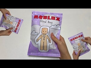 [🐚Paperdiy🐚] Roblox outfit Blind Bag - sanrio 로블록스 코디 블라인드백💕 | 종이놀이 ASMR tutorial bag