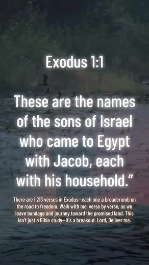 Before there was bondage, there was identity. Exodus opens not with action but with names—because God begins deliverance by acknowledging who you are. He doesn’t just see your situation; He sees you. Each name that walked into Egypt was seen, known, and remembered. And the same is true for you. Even in unfamiliar places, even in seasons that feel heavy or inherited, your name carries weight. This verse reminds us: You are not invisible. God doesn’t deliver crowds—He delivers people. One by one.